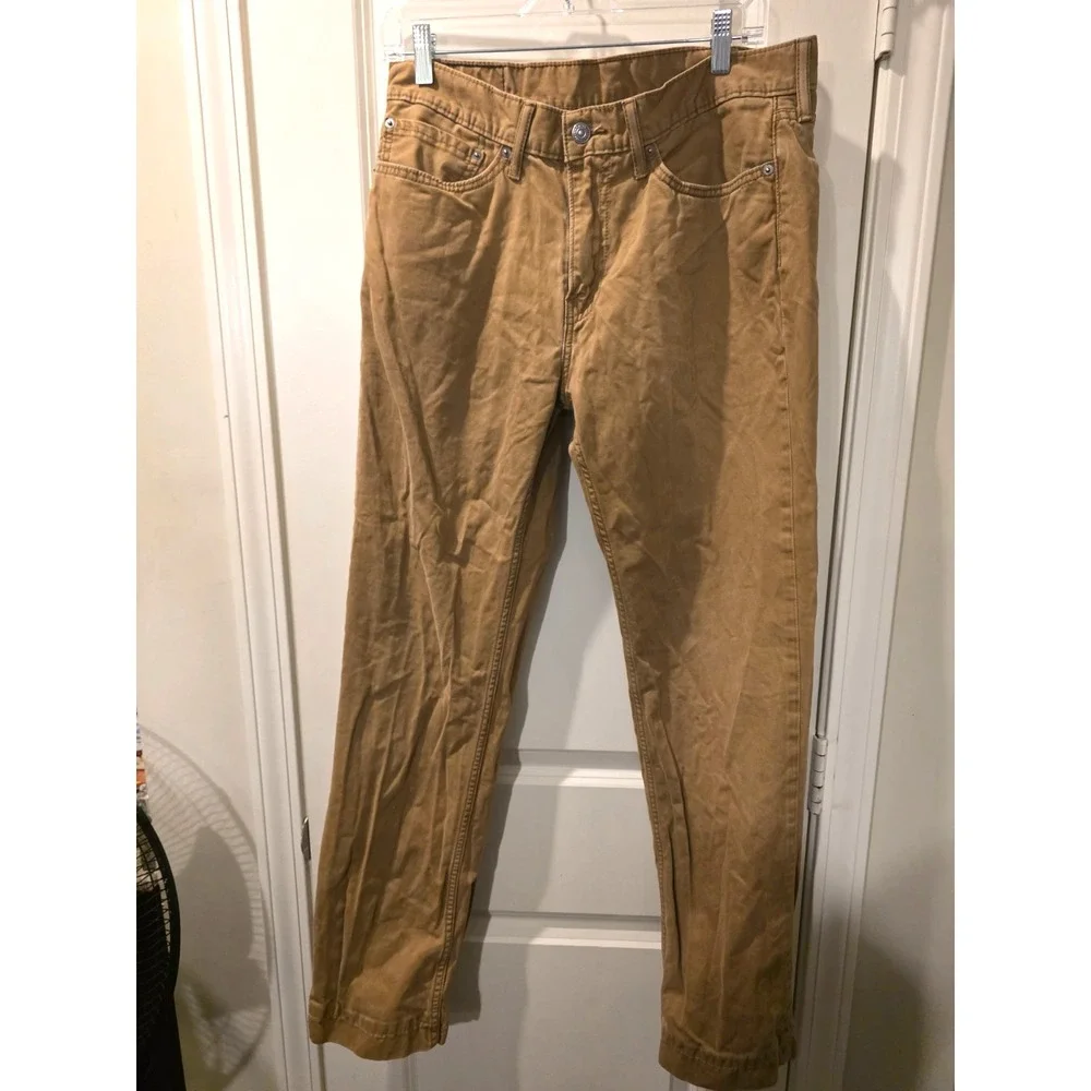 Levi Strauss Men's 514 Tan Khaki Jeans SZ 34/34